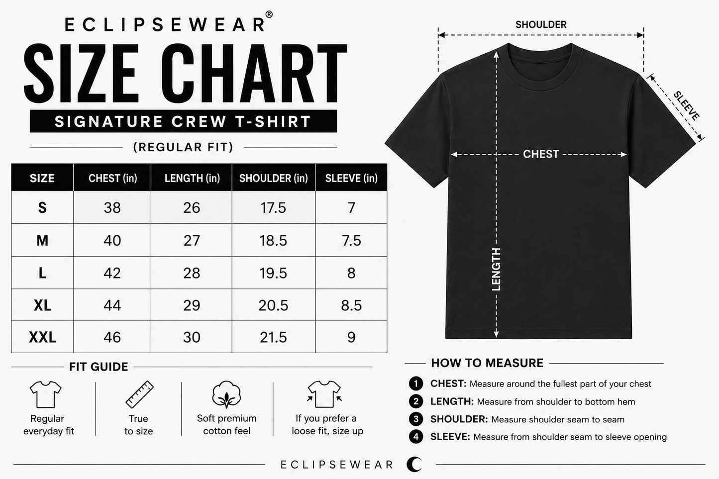 EclipseWear Signature Crew T-Shirt